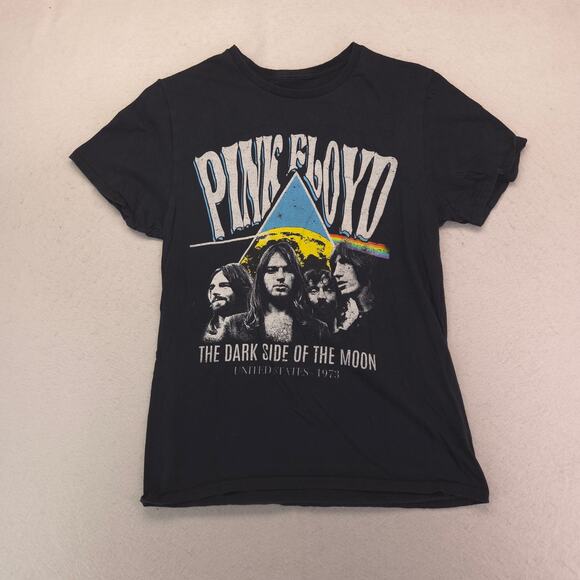 Pink Floyd Band Graphic Crew Neck T Shirt Adult Mens Size Medium M Black - Picture 2 of 9